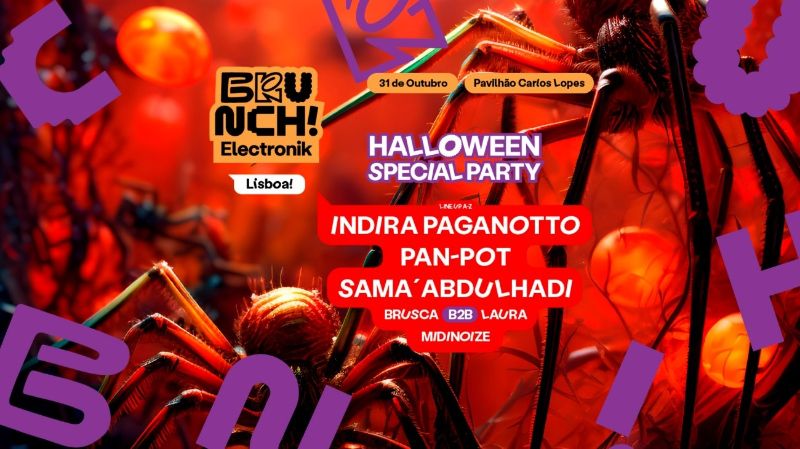 Brunch Electronik Lisboa Halloween Special Party at Pavilhão Carlos Lopes |  Tickets & Guest Lists